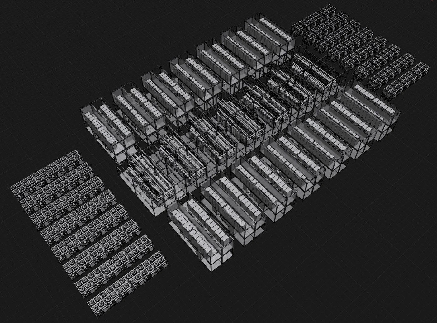 Modular datacenter cluster render