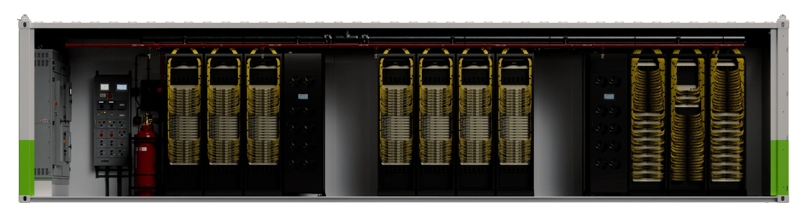NVIDIA DSX POD container cutaway showing integrated Vera Rubin infrastructure and internal services, supplied with the article draft.